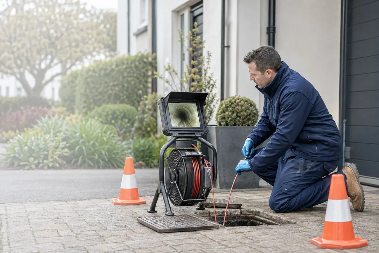 CCTV drain camera inspection