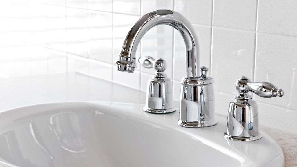 Bathroom faucet installation