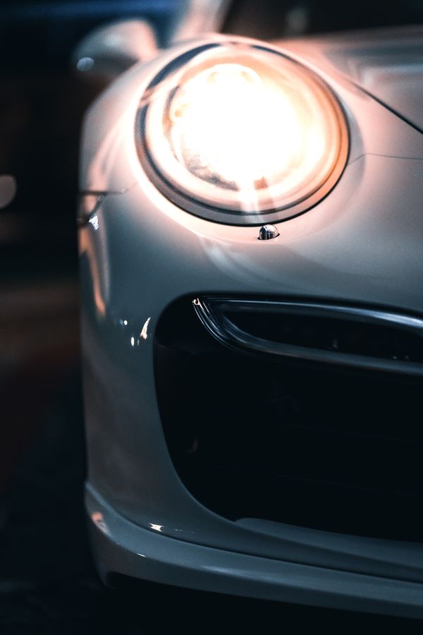 Close-up of freshly detailed paintwork