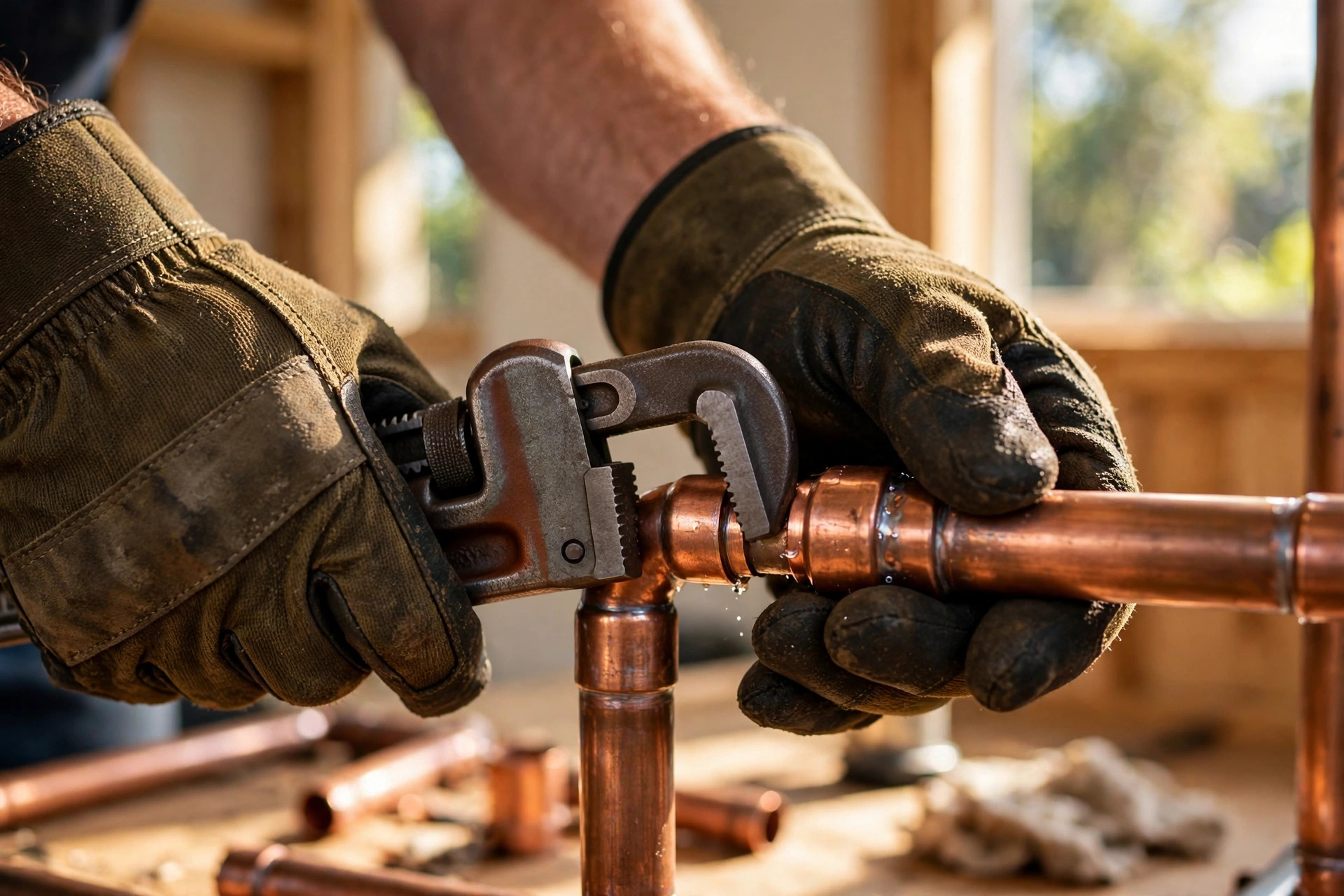 Barnard Plumbing Ltd at work