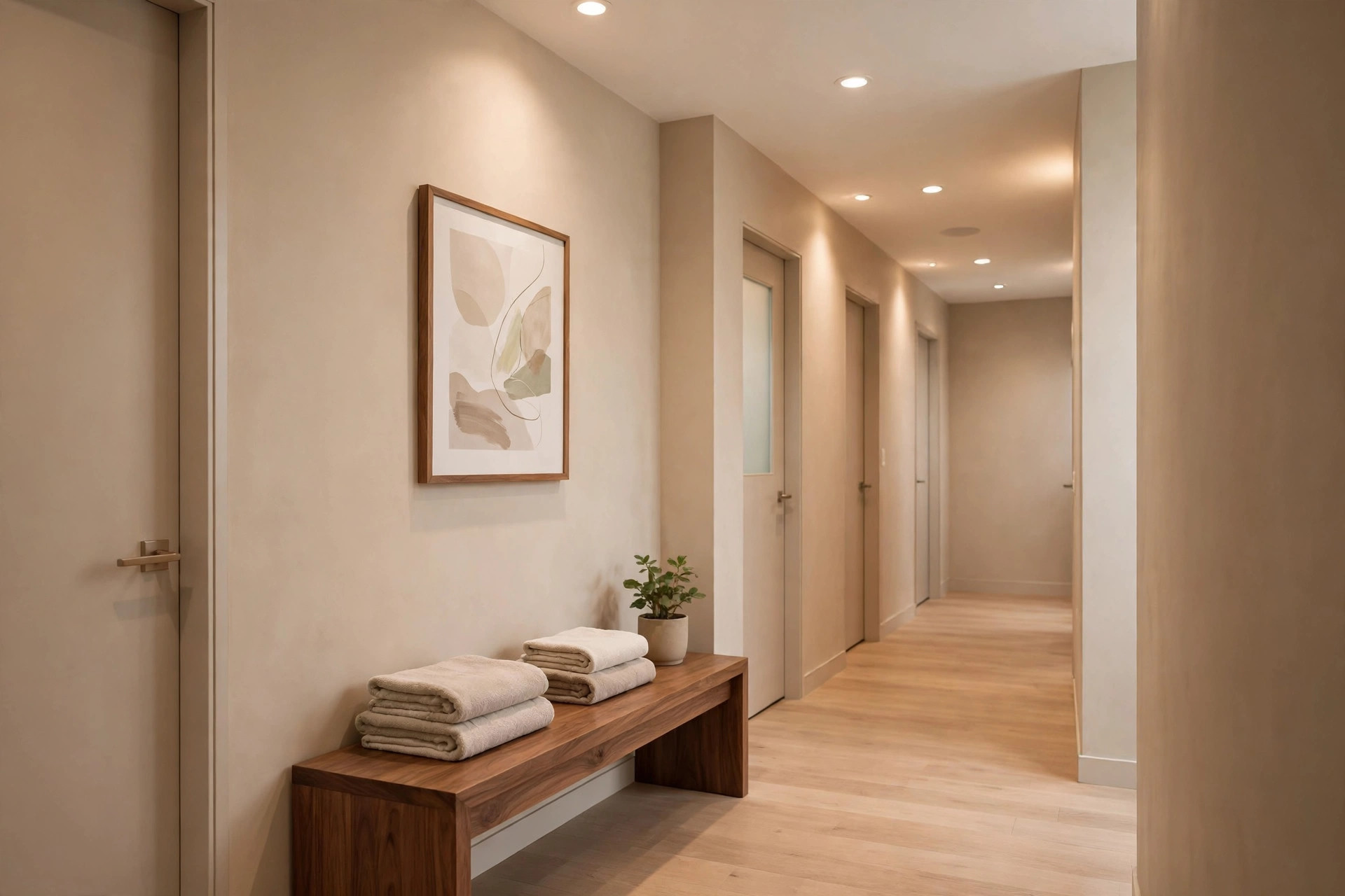 Hallway inside Bella Family Dental