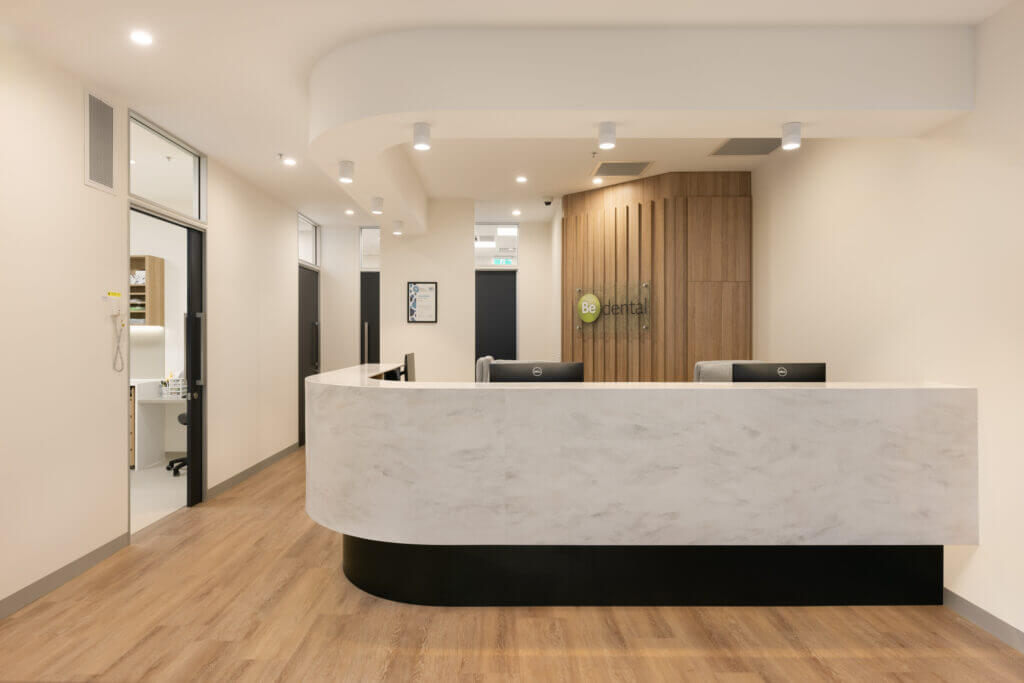 Bright clinic reception