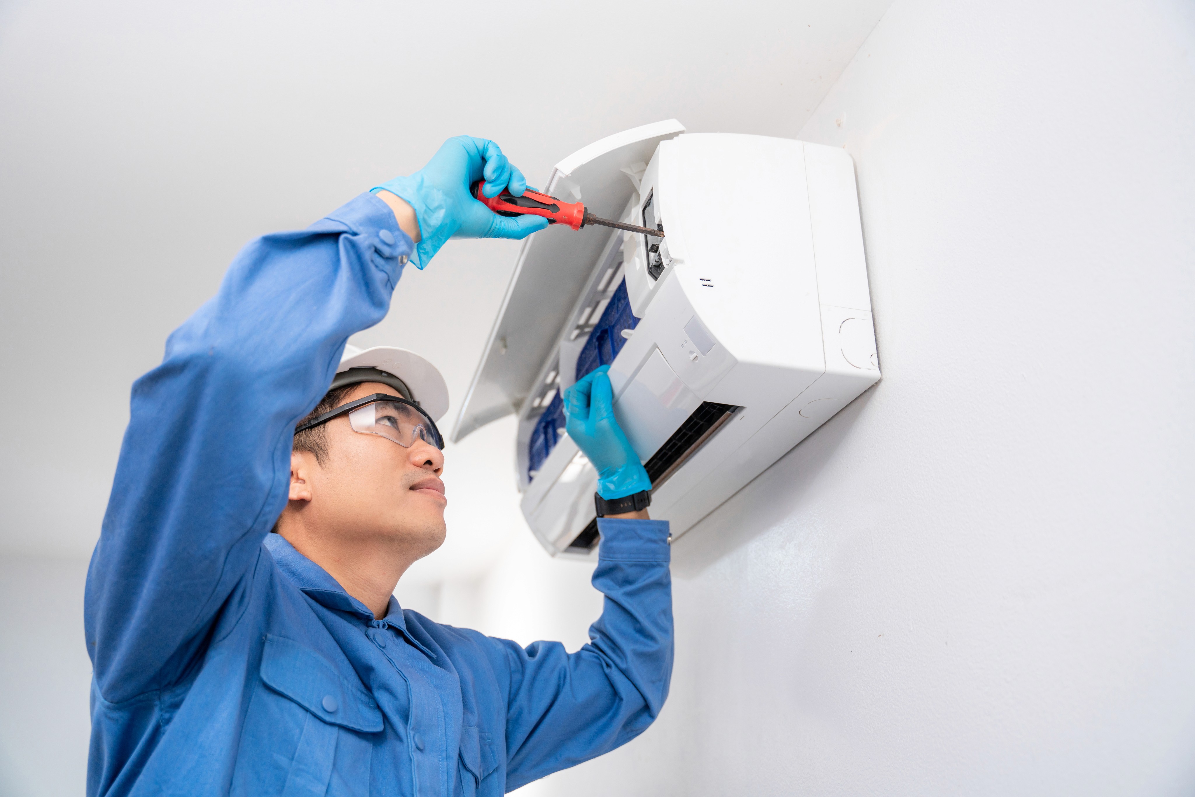 Illustrative photo of a split system air conditioning service
