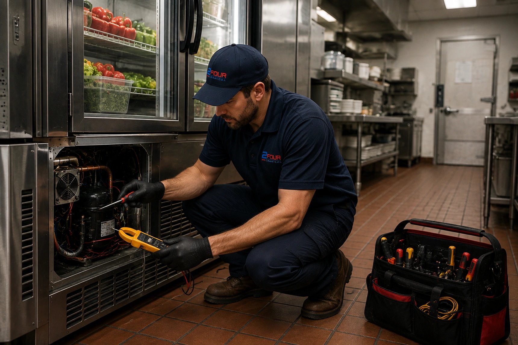 Refrigeration technician at work in Calgary