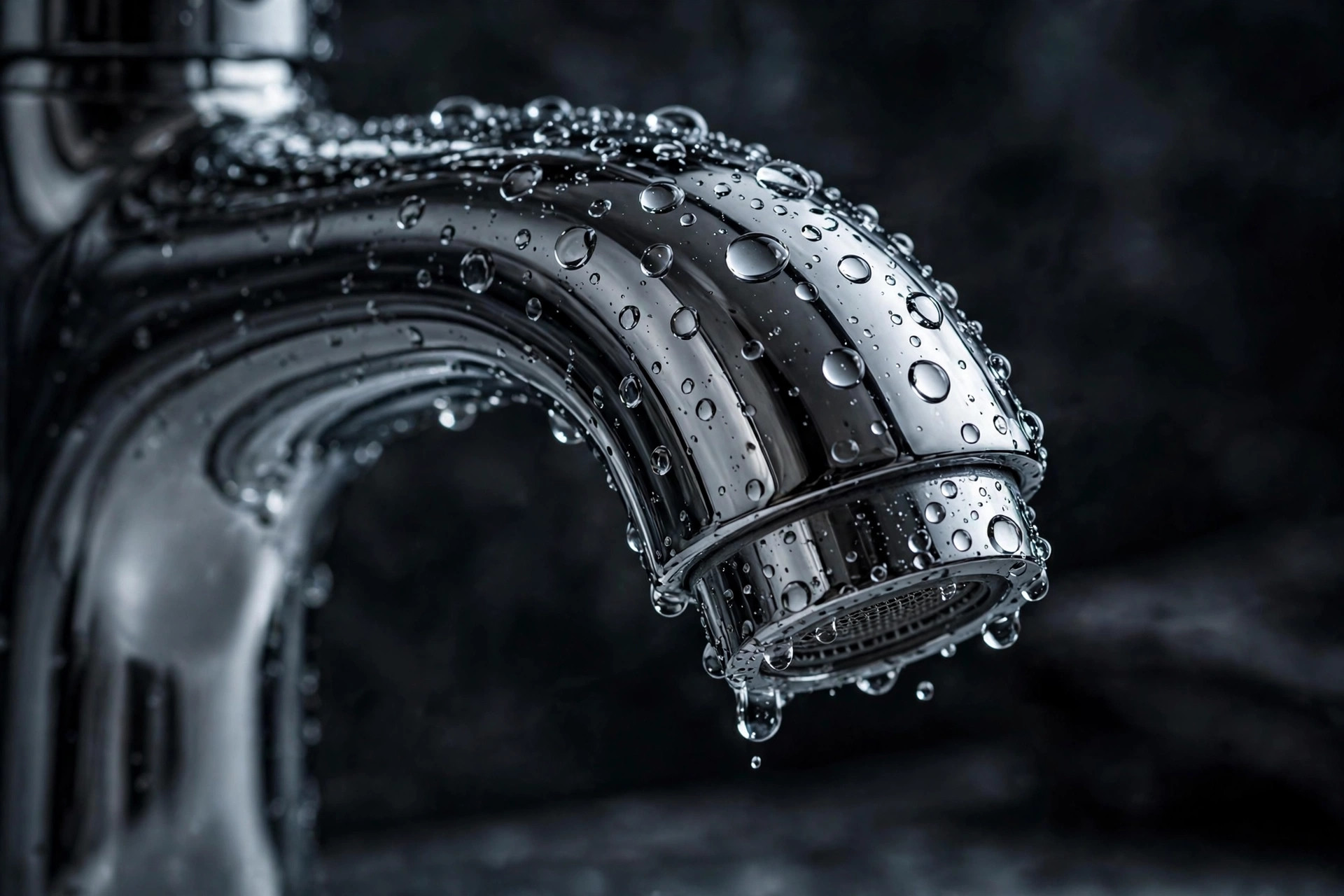 Concept 01 preview — chrome faucet macro