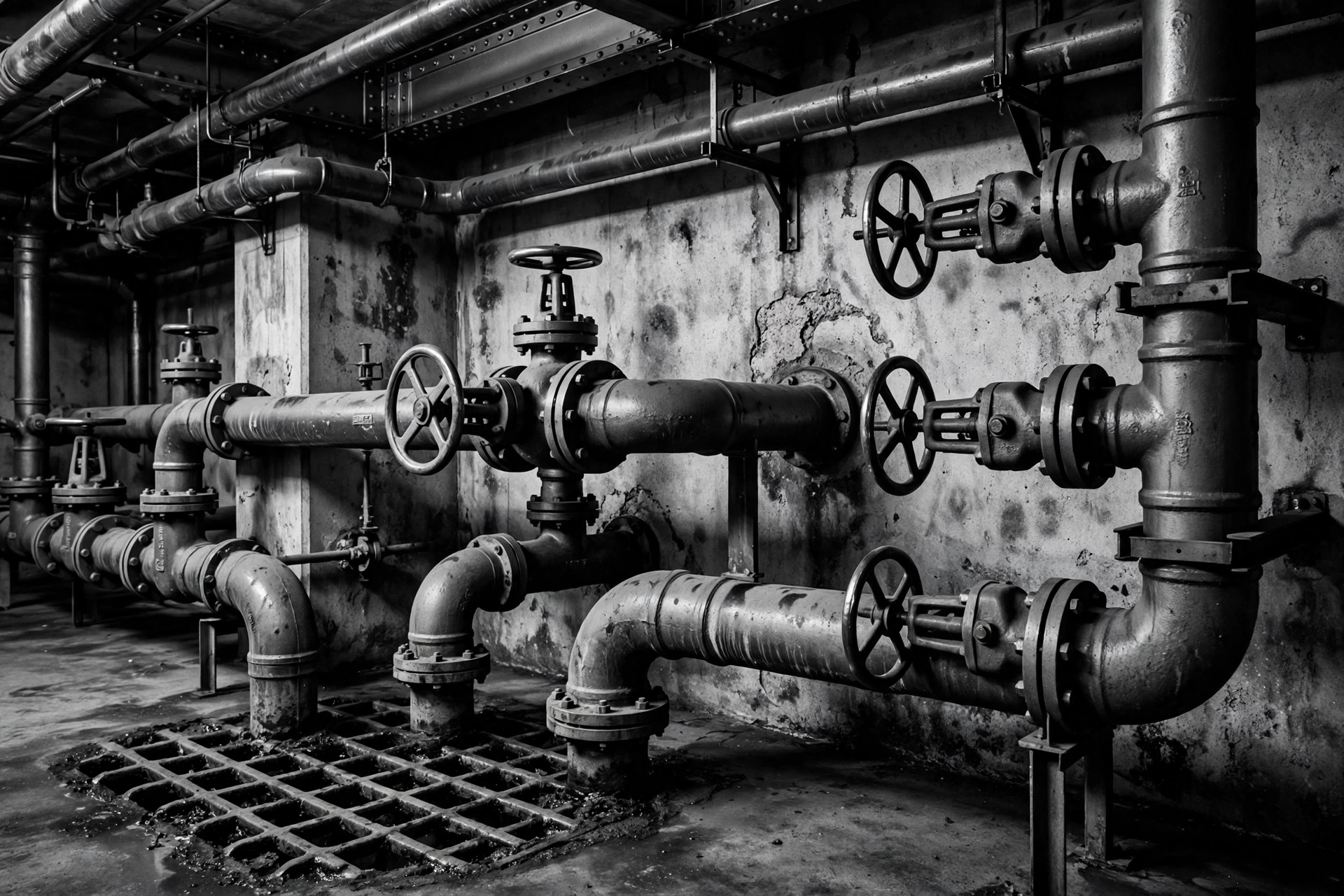 Concept 03 preview — monochrome pipes