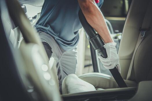 Interior vacuuming detail