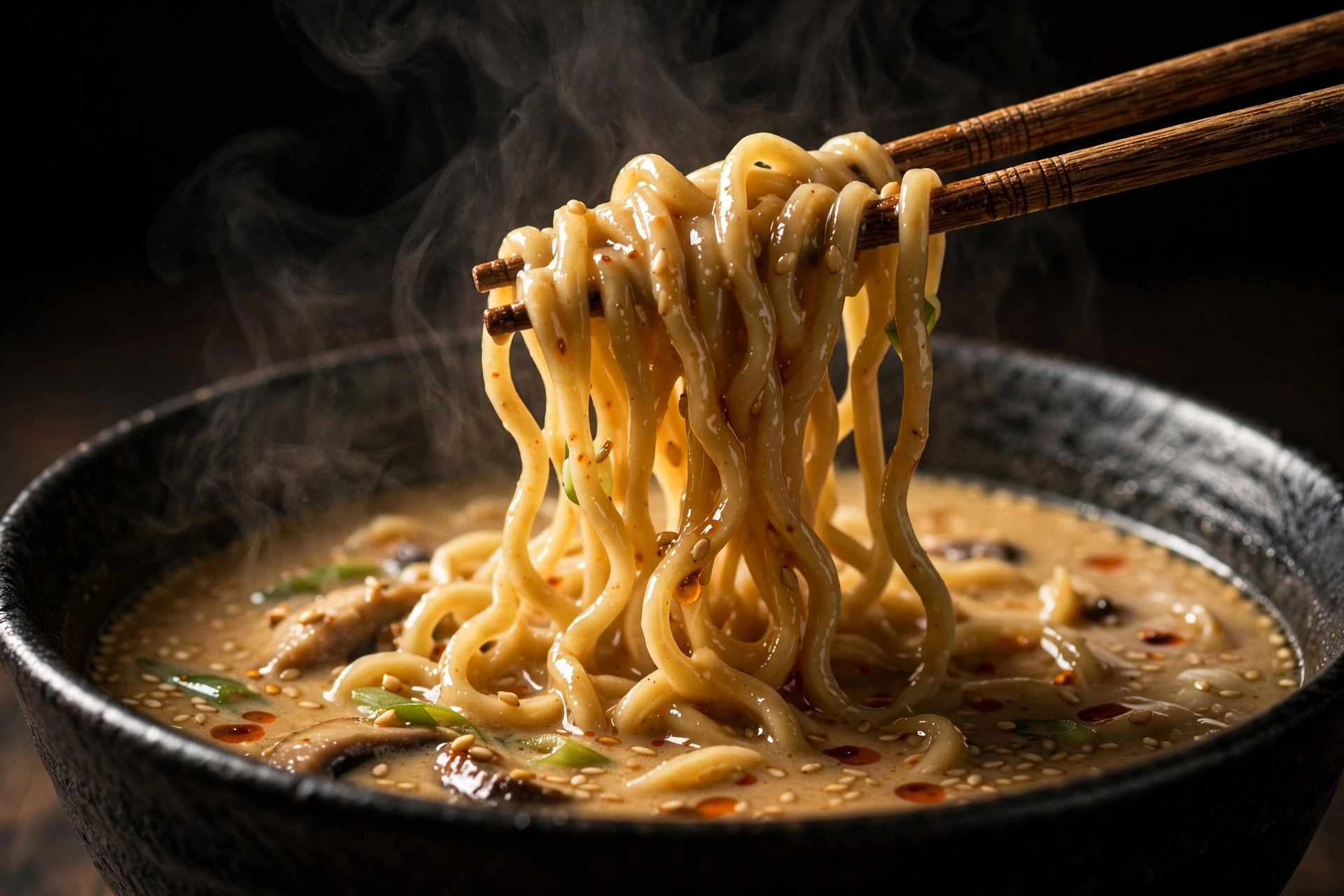 Dark portfolio concept artwork for Crafty Ramen