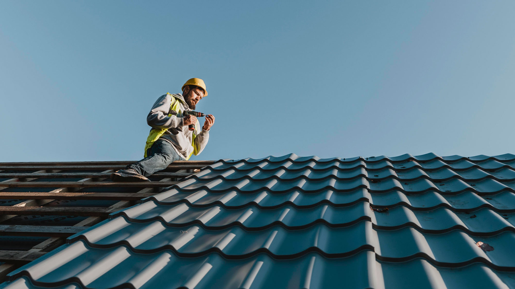 Roofing work — concept material