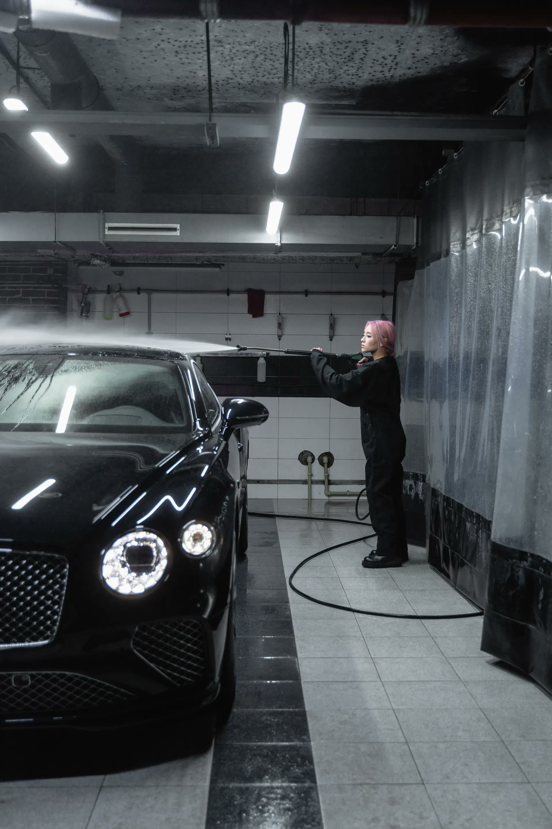 Mobile detailing — hand wash in progress, Deluxe Detailing Vancouver