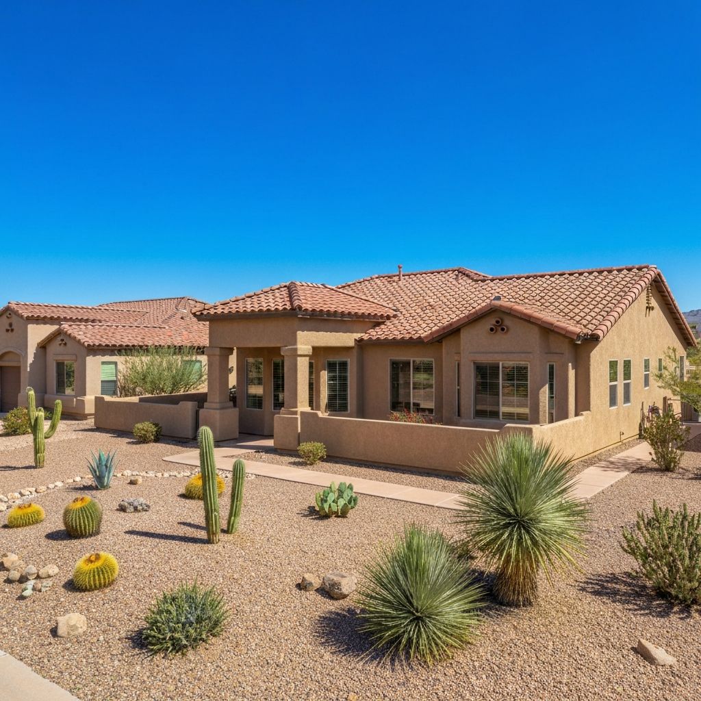 Tile roof on an Arizona home