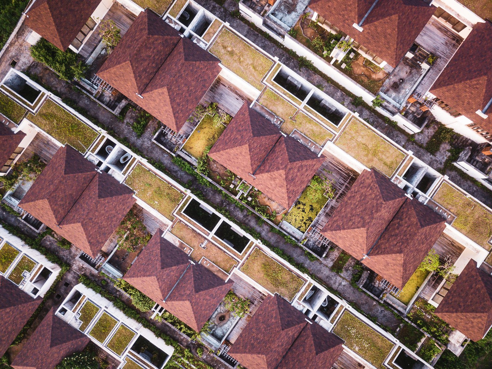 Roofs seen from above