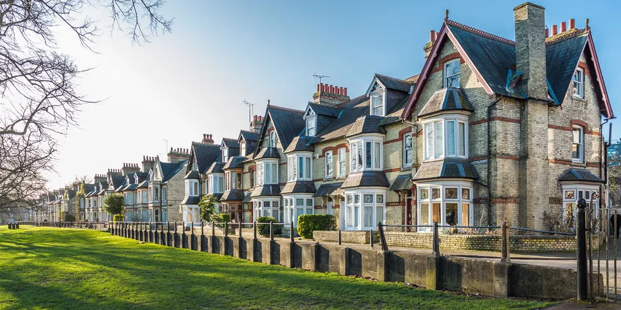 Terraced street roofs
