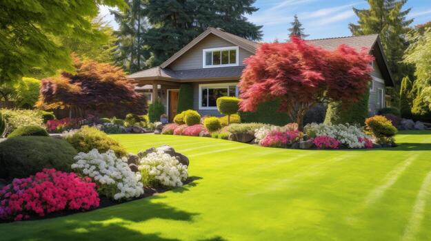 Trimmed hedges along a Miami property