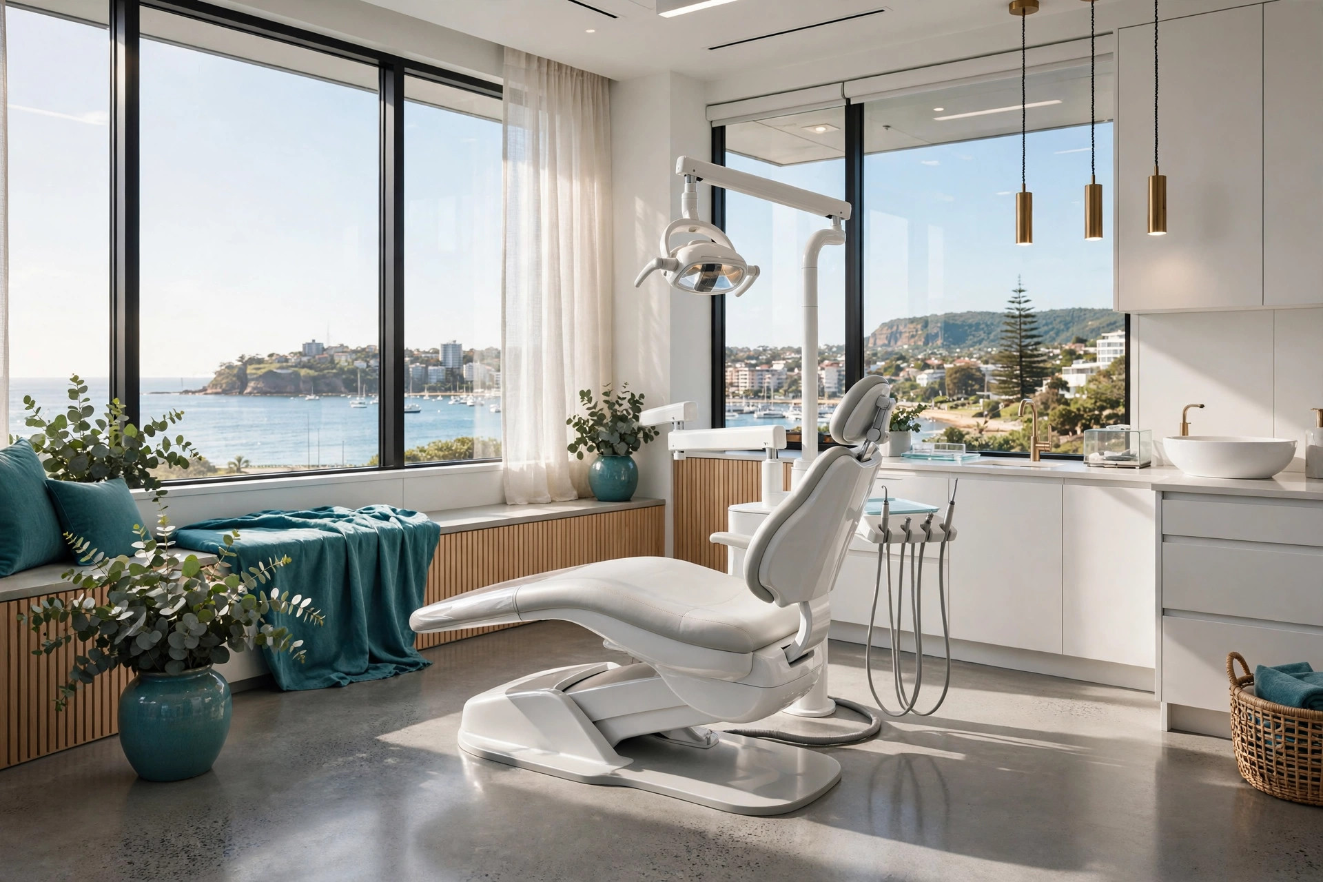 Bright modern dental treatment room