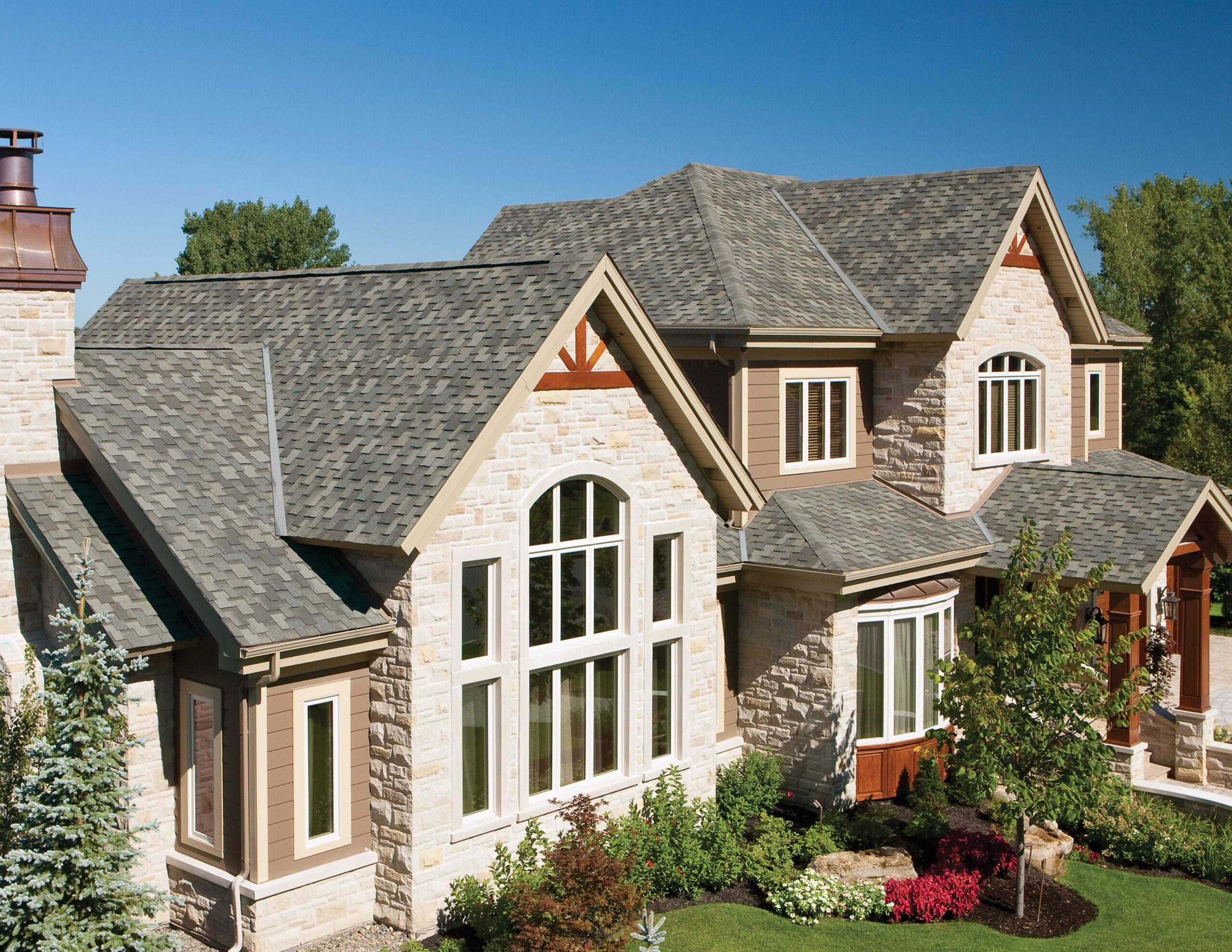 Finished asphalt shingle roof by H&J Roofing and Exteriors, Calgary