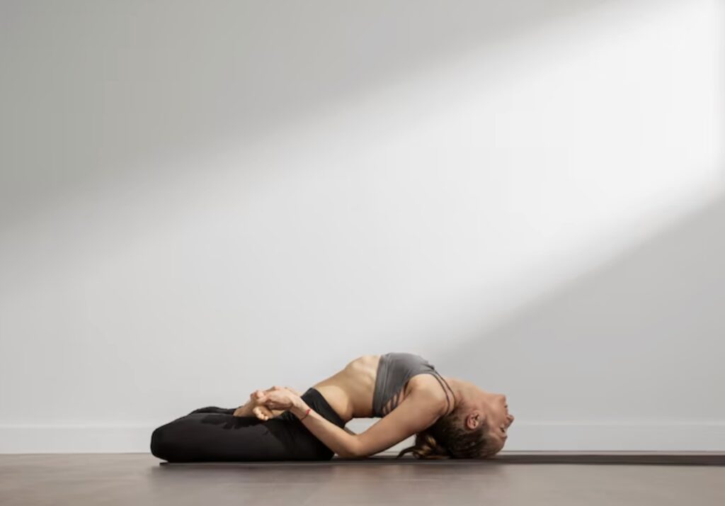 Sample photo: restorative yoga pose
