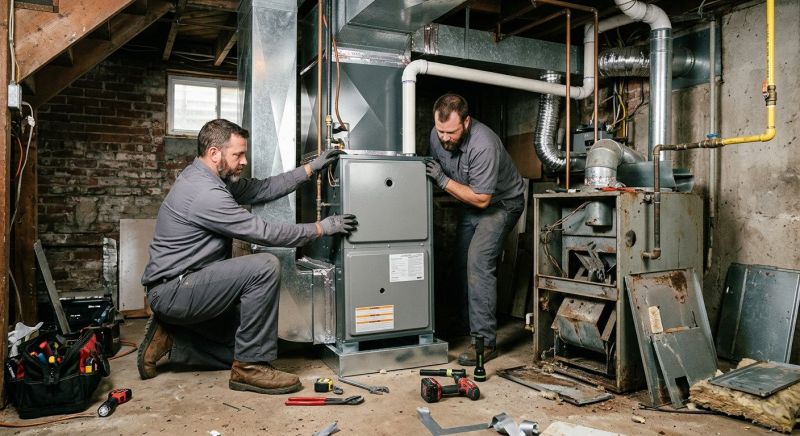 HVAC equipment installation