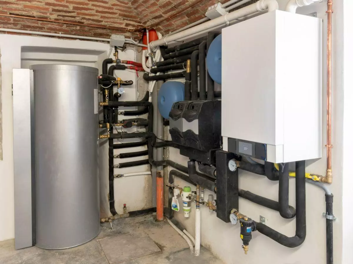 Heating equipment close-up