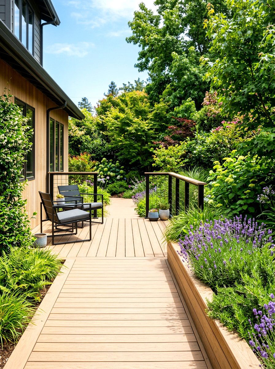 Wooden decking