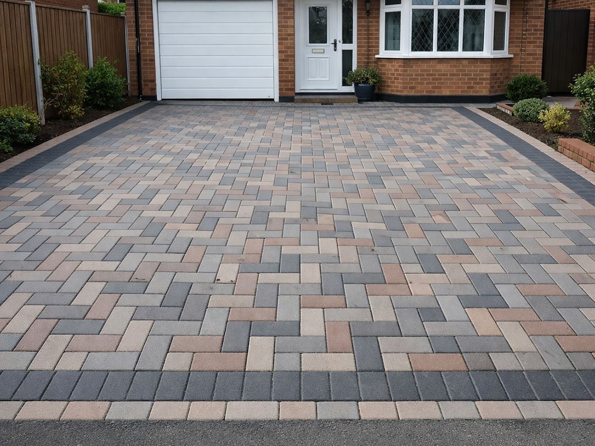 Block paved driveway