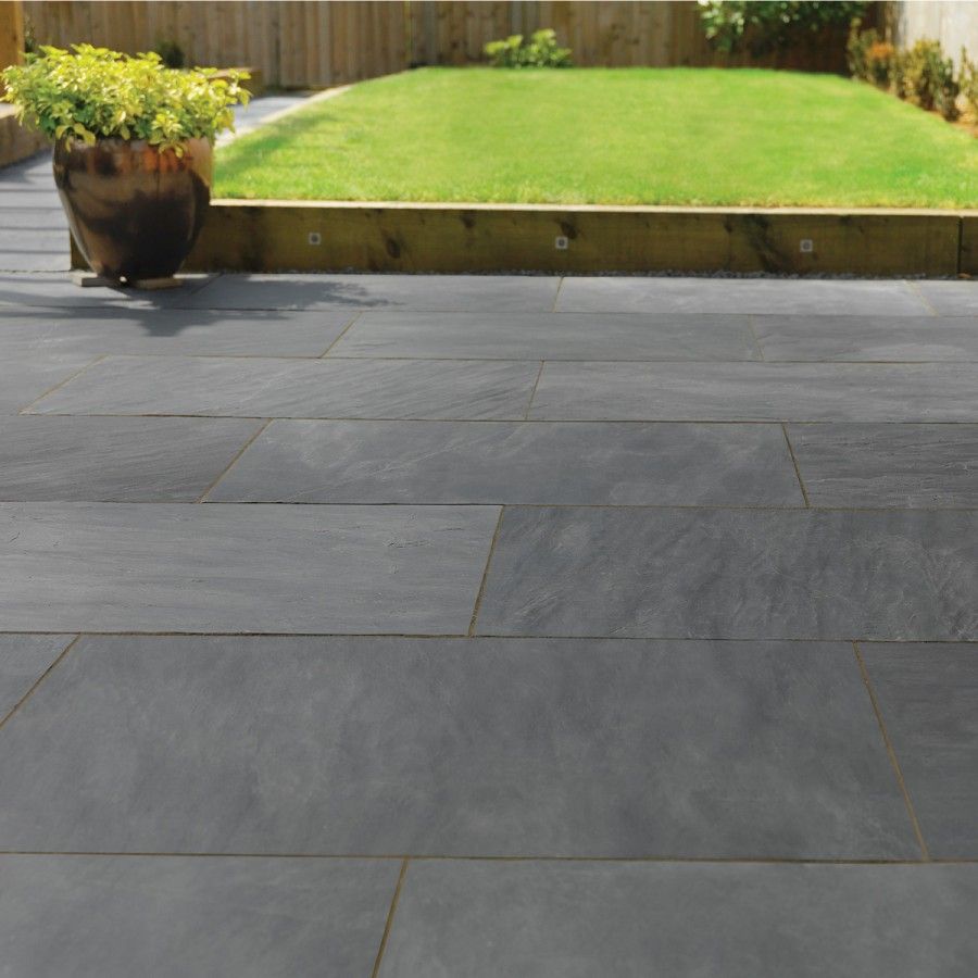 Garden paving slabs