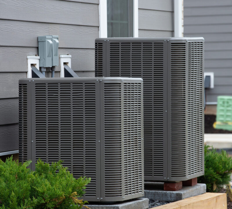 Outdoor central air conditioning unit (illustrative photo)