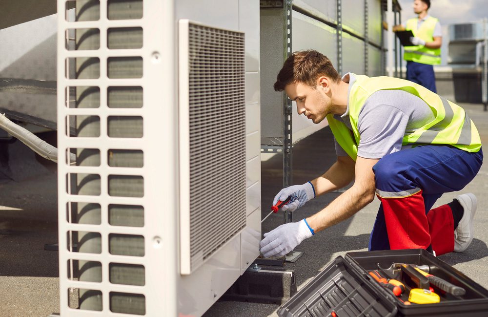 Technician at work — LB Heating & Air Conditioning Co., Toronto