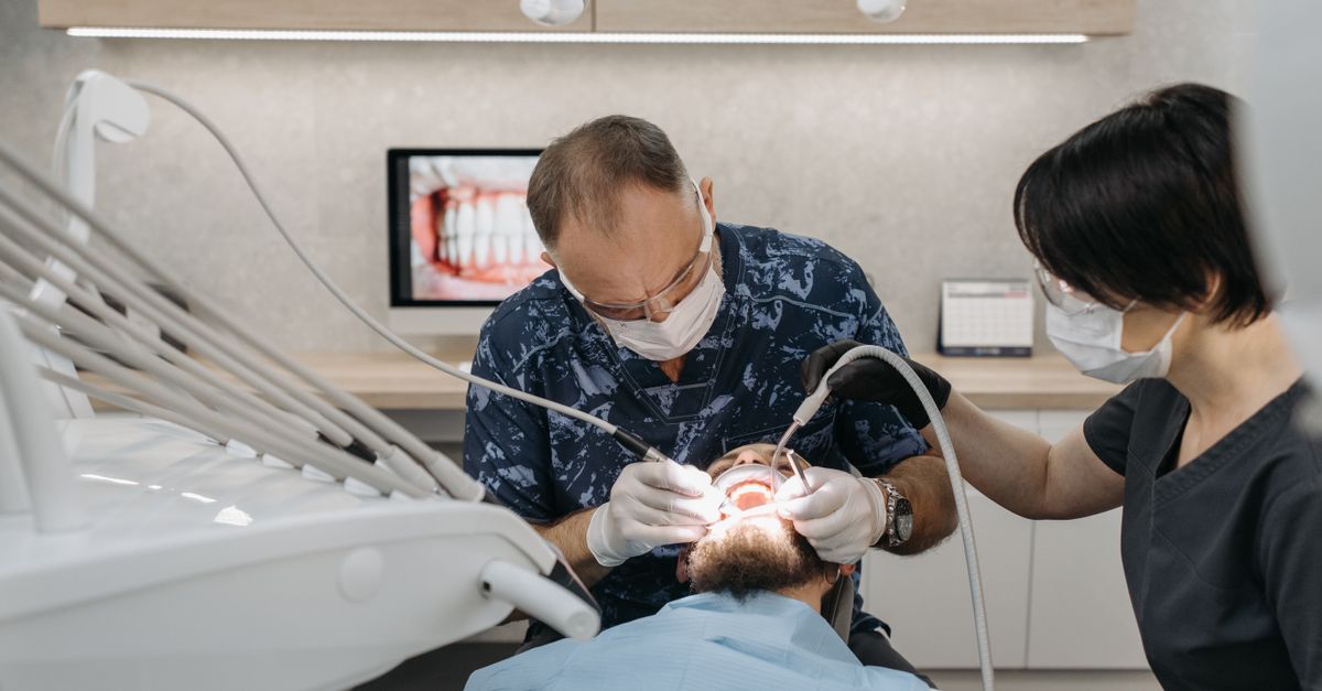 Treatment room at a modern dental office