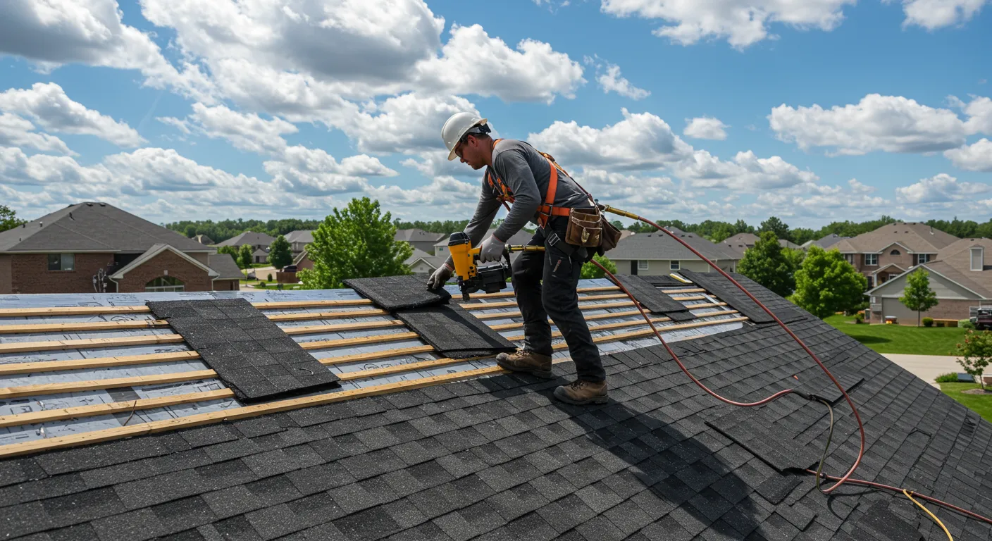 Crew installing a new roof in Phoenix