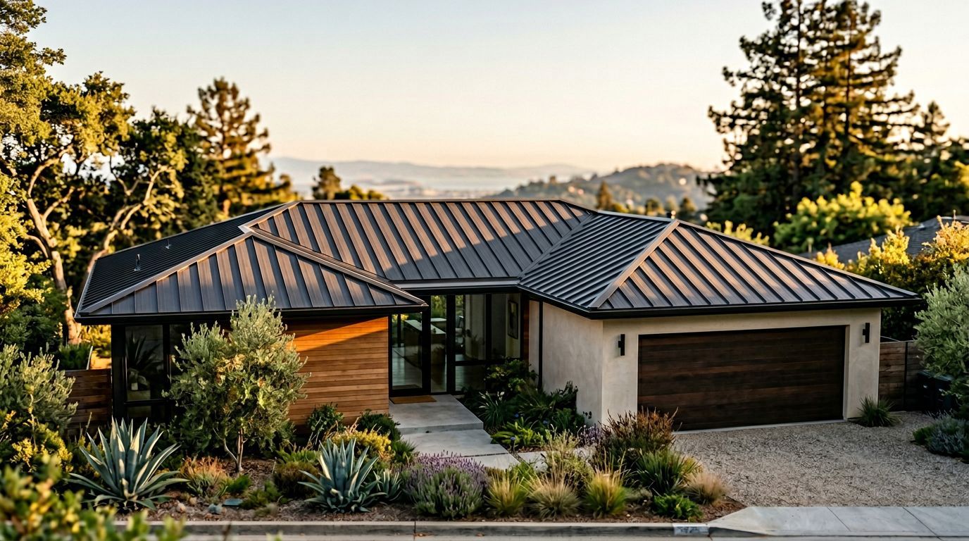 Standing seam metal roof