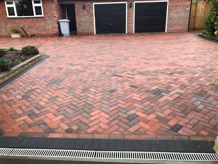 Block paved driveway