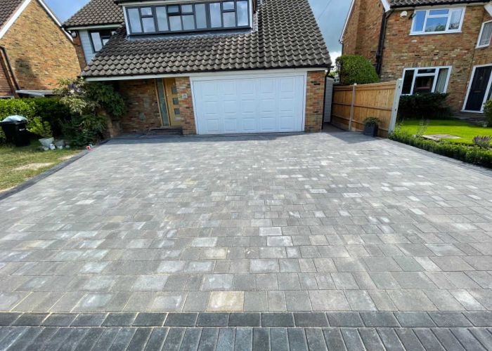 Paved driveway and path