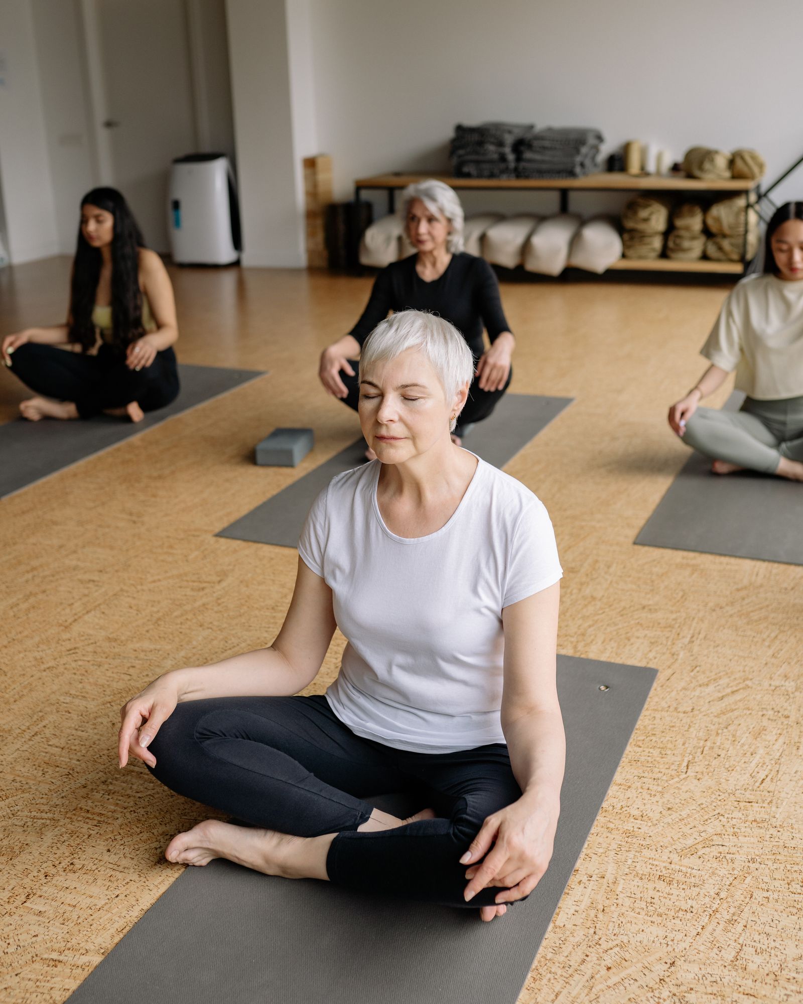 Illustrative: a meditation pose (stock photo)