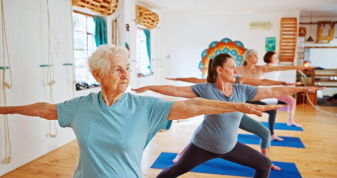Yoga practice detail