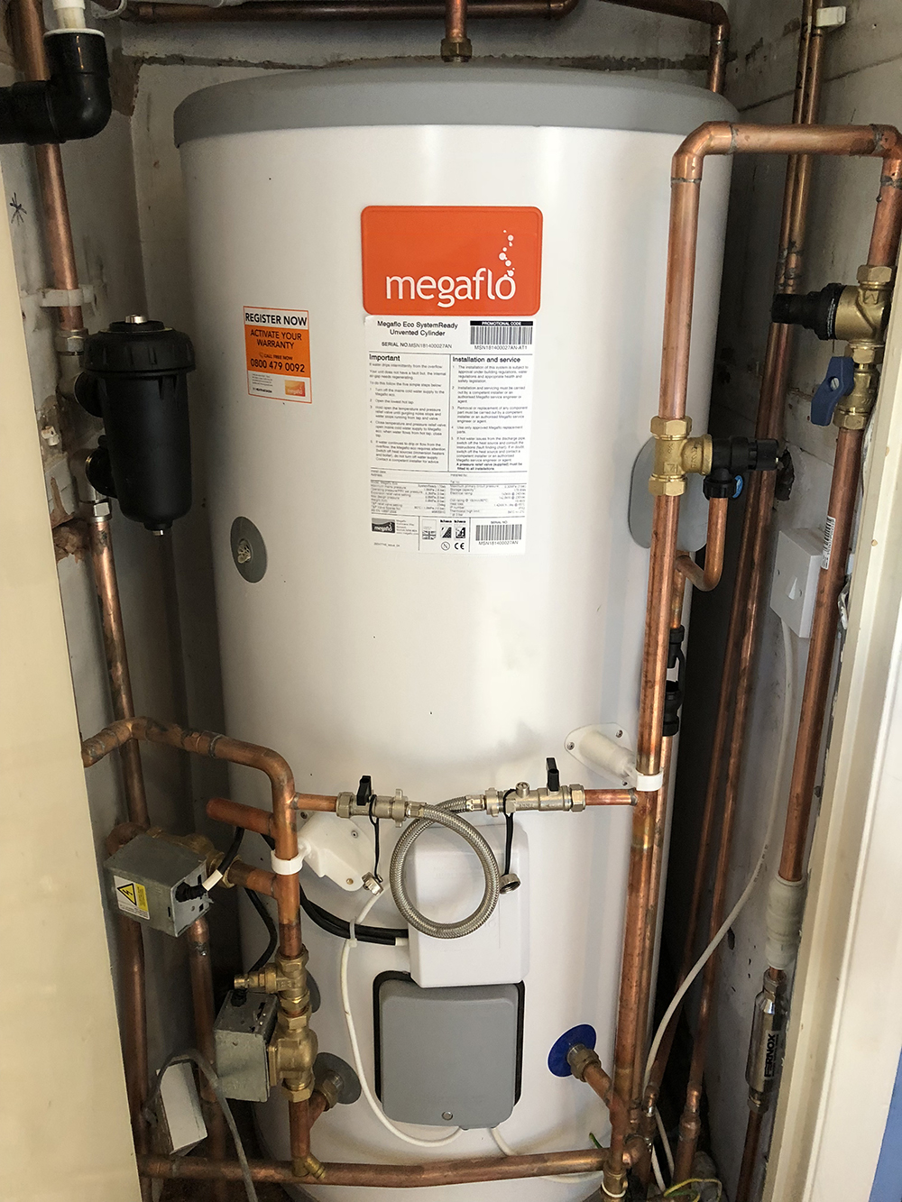 Plumbing work in progress