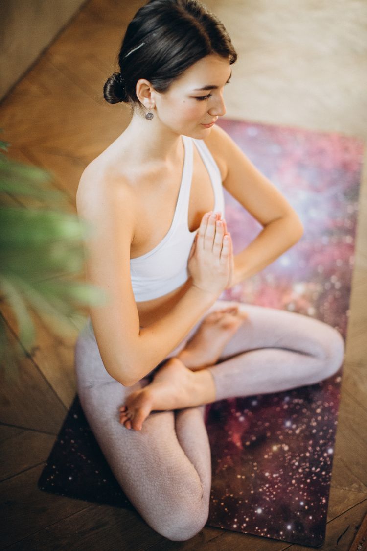 Sample photo: yoga practice, illustrative image