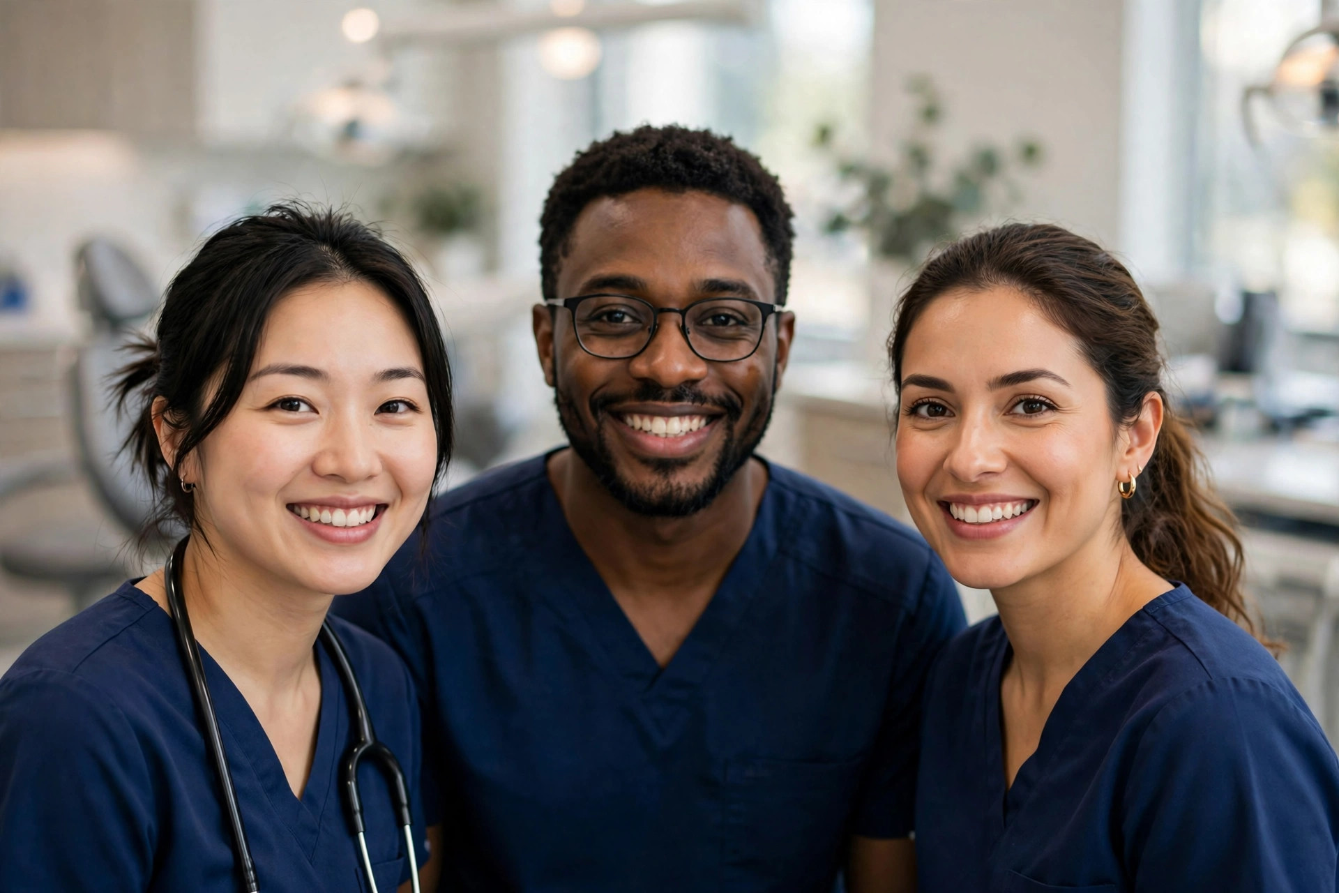 Dental team in the clinic