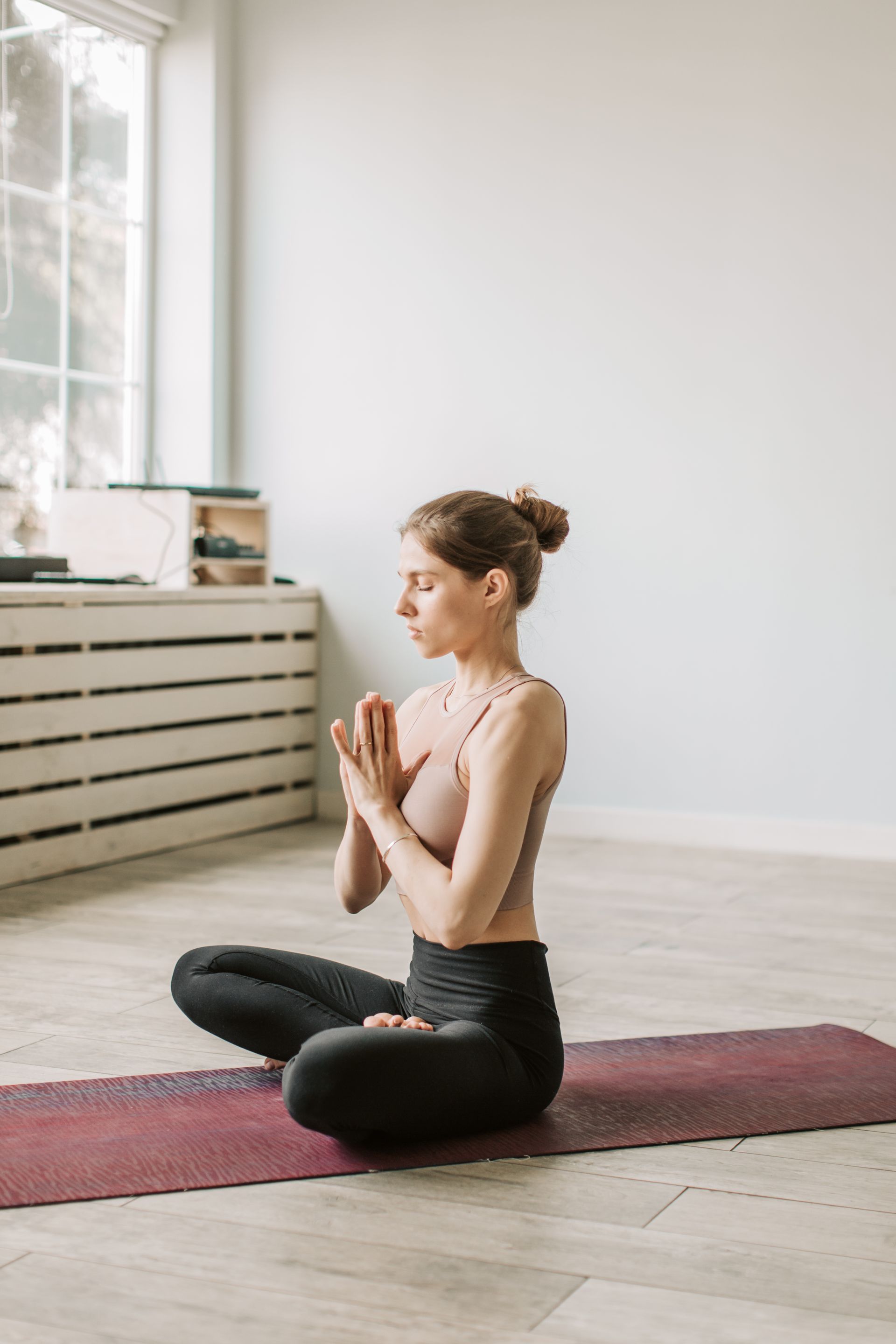 A yoga class in session at the studio