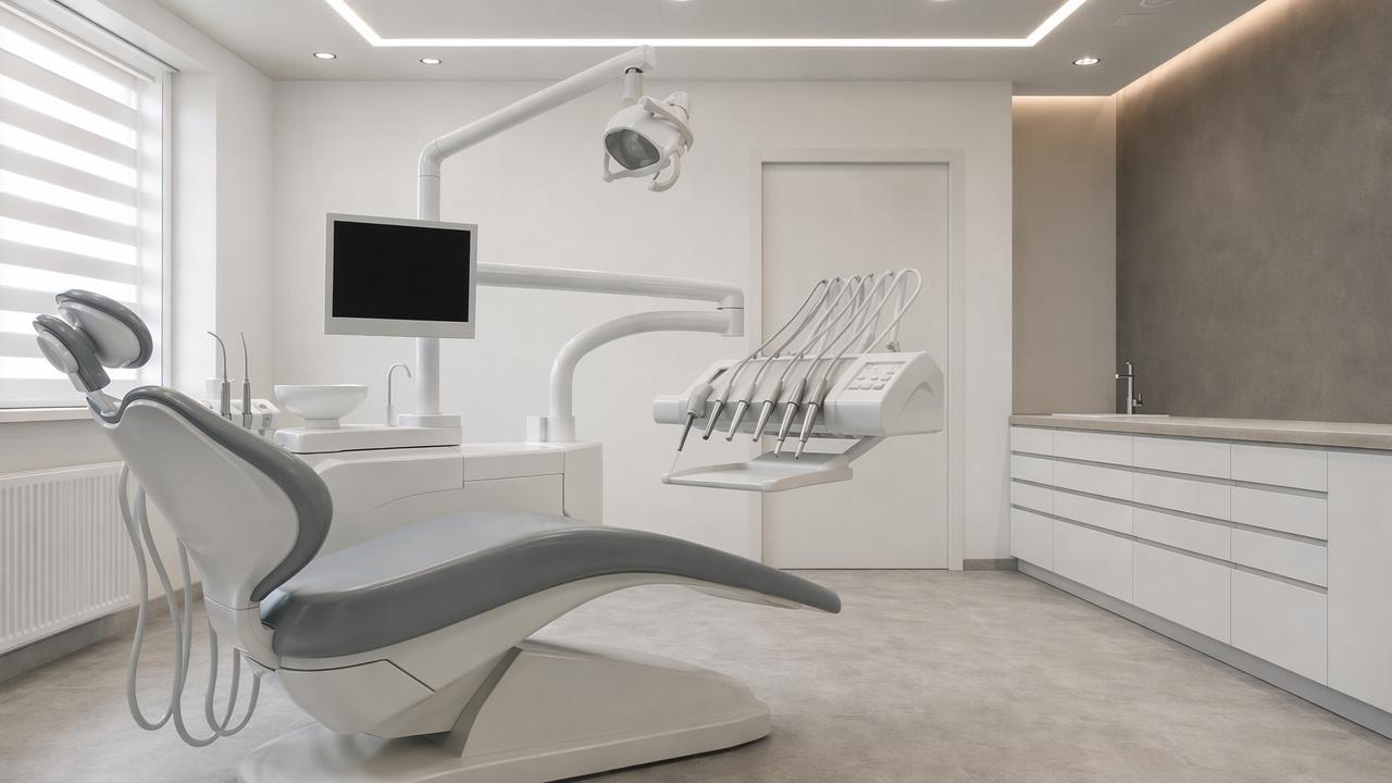 Bright modern dental office interior