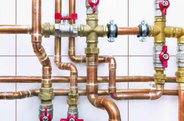 Copper pipe installation