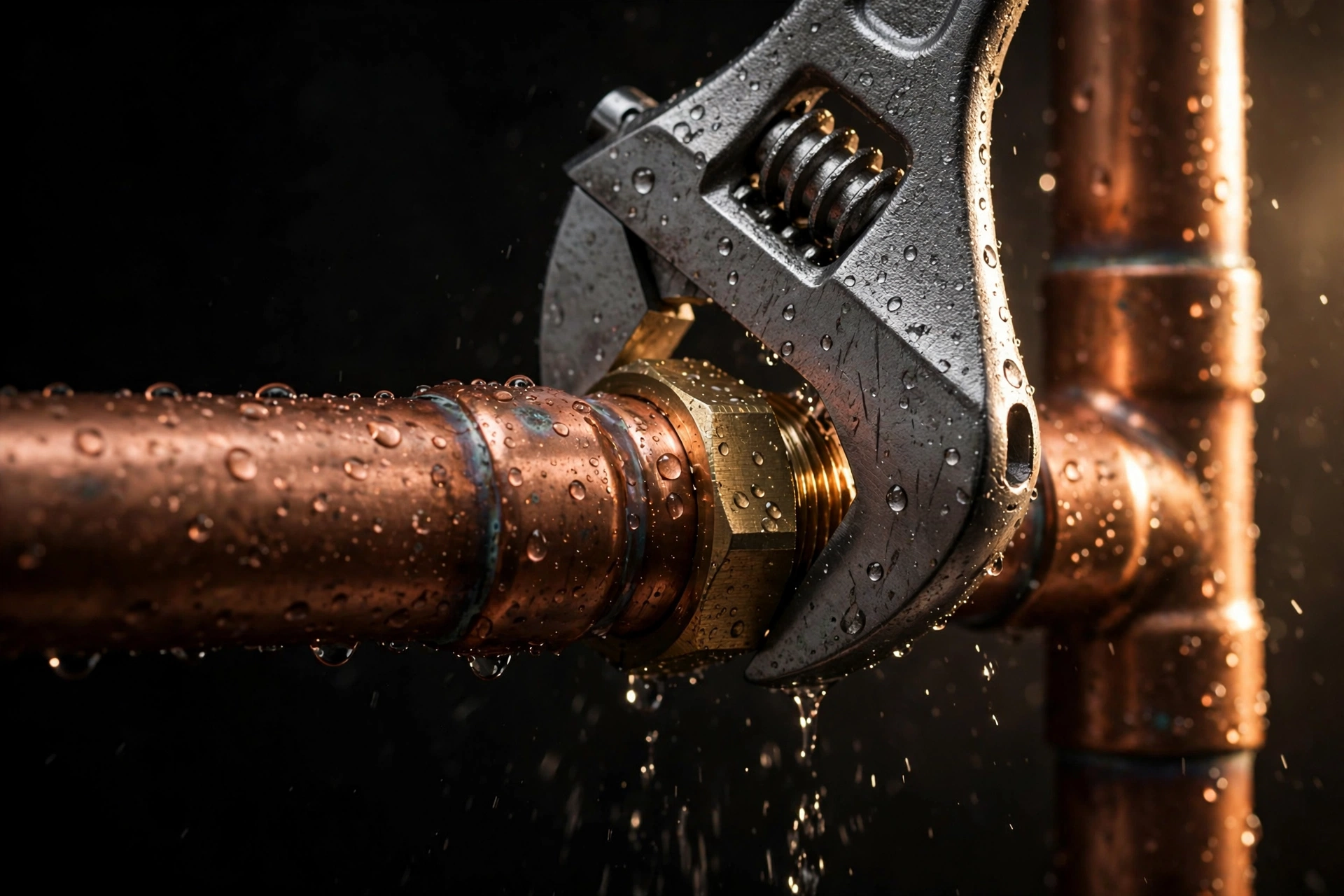 Copper watermain pipe repair