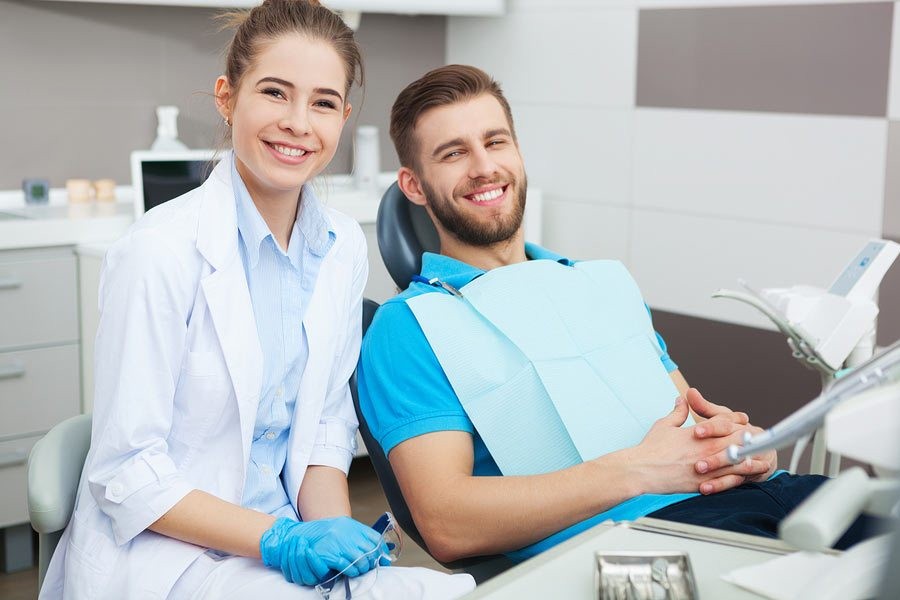 Patient at the dental clinic