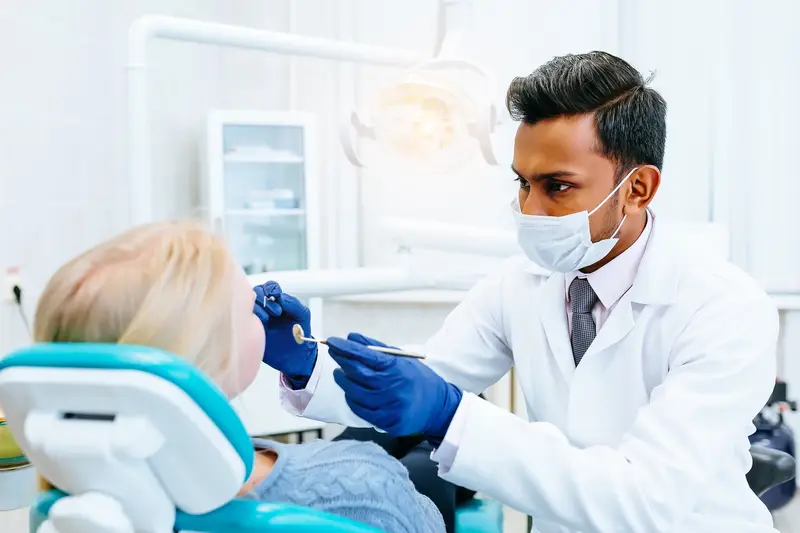 Dental care close-up