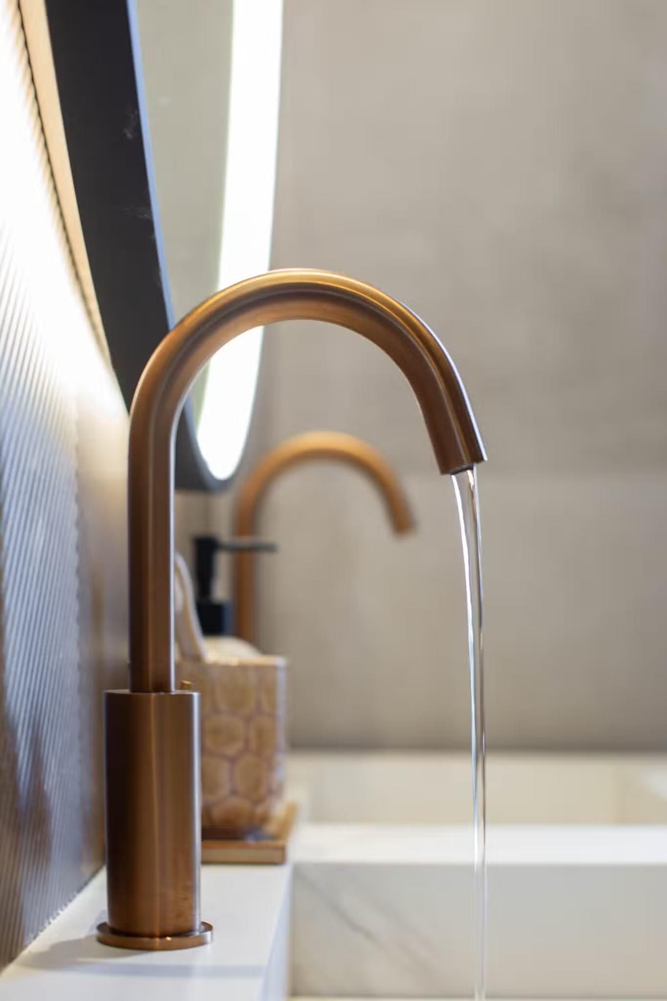 Finished faucet detail from a Wezee's remodel job