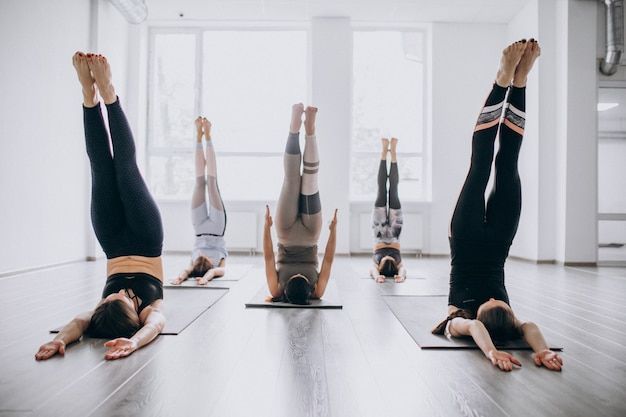 Concept illustration: group yoga class (sample imagery)